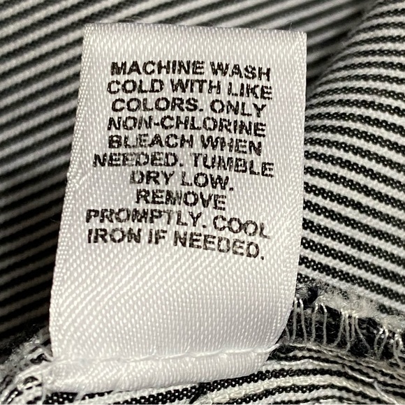 Black and White Striped Short Sleeve Swing Jacket Med - Picture 10 of 10